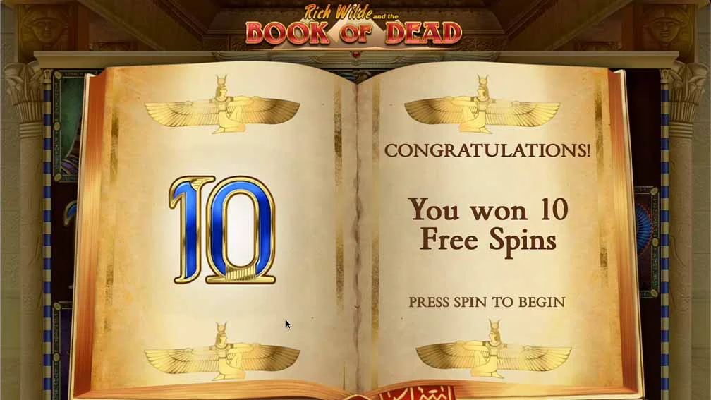 Book of Dead bonus