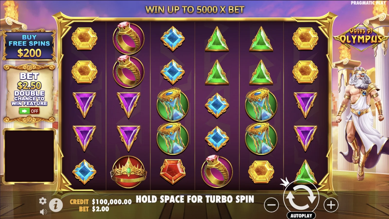 Gates of Olympus bonus